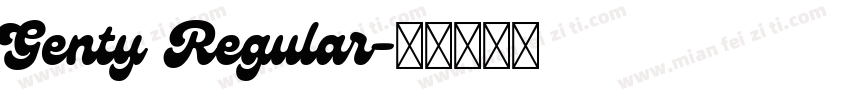 Genty Regular字体转换